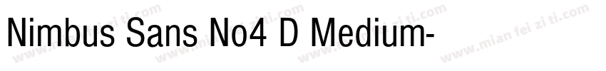 Nimbus Sans No4 D Medium字体转换
